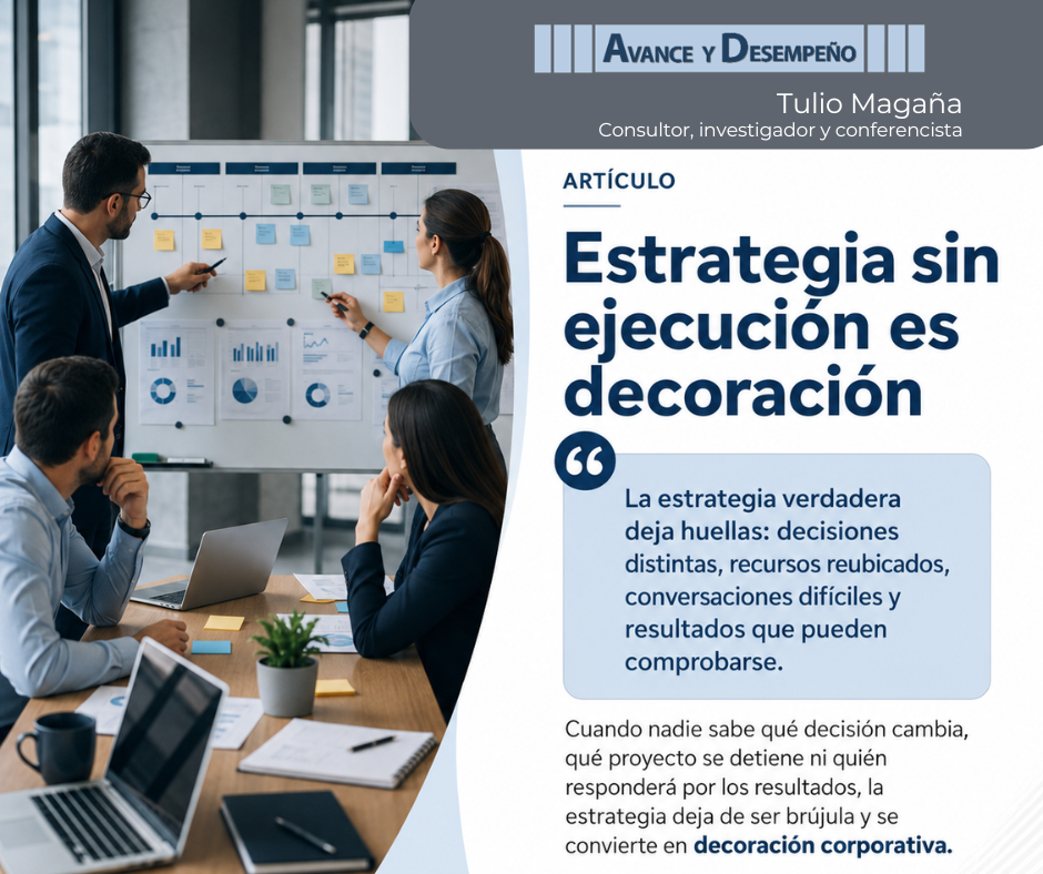 Estrategia sin ejecución es decoración