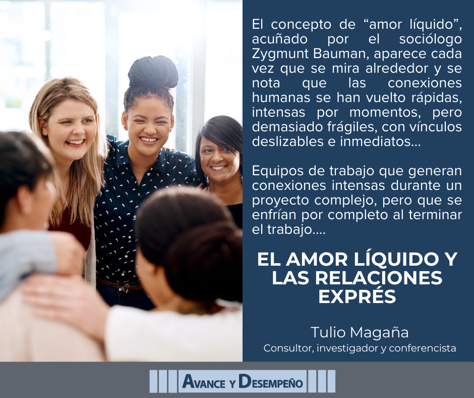 El amor líquido y las relaciones exprés