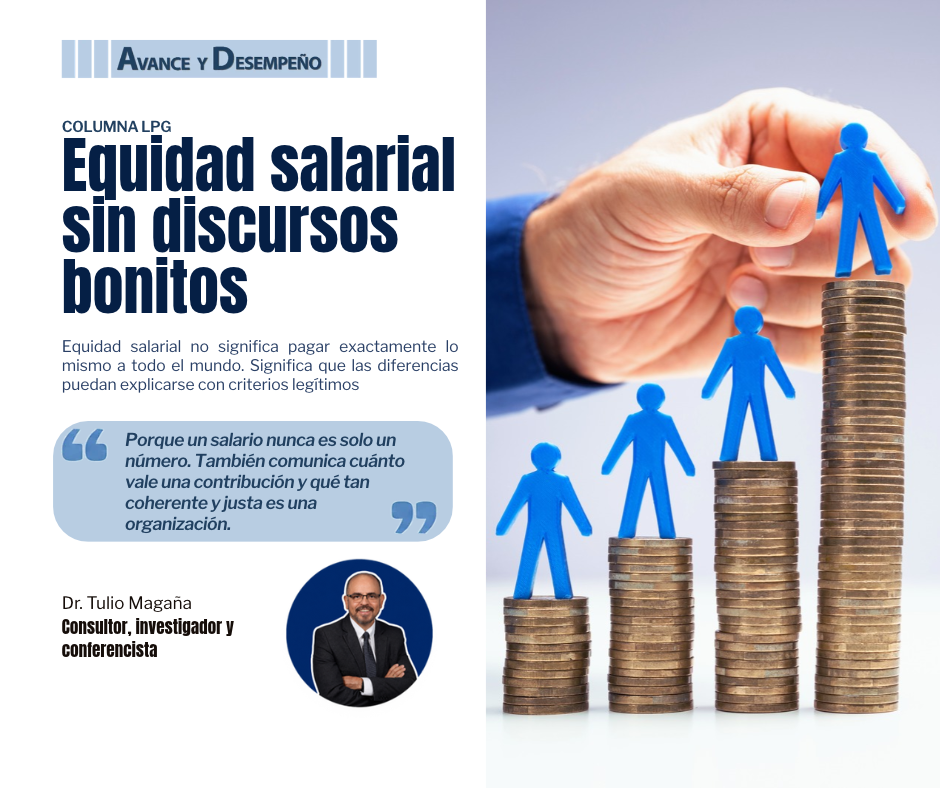 Equidad salarial sin discursos bonitos